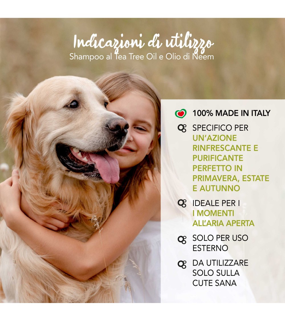 Shampoo al Tea Tree Oil e Olio di Neem 500 ml - Yuup!