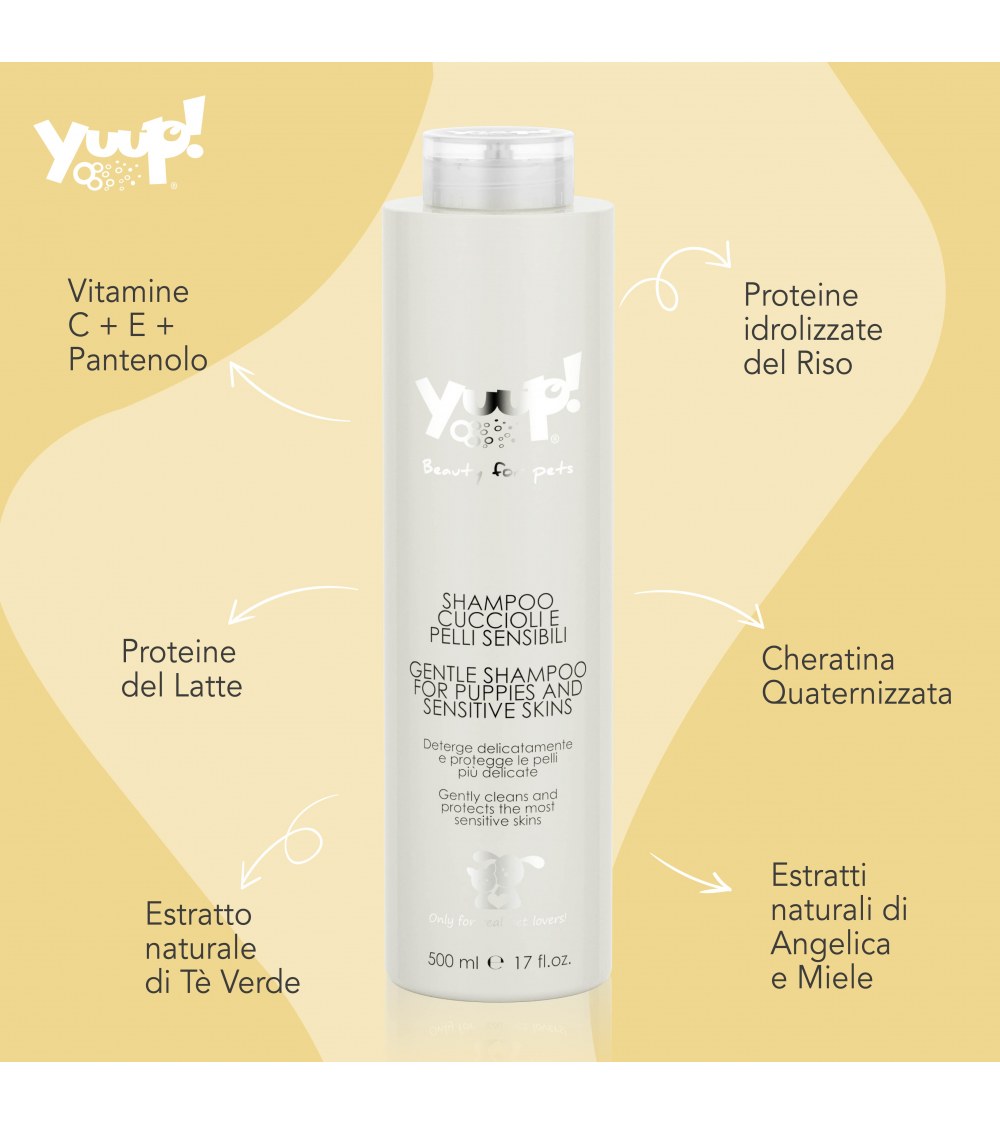 Shampoo Cuccioli e Pelli Sensibili 500 ml - Yuup!