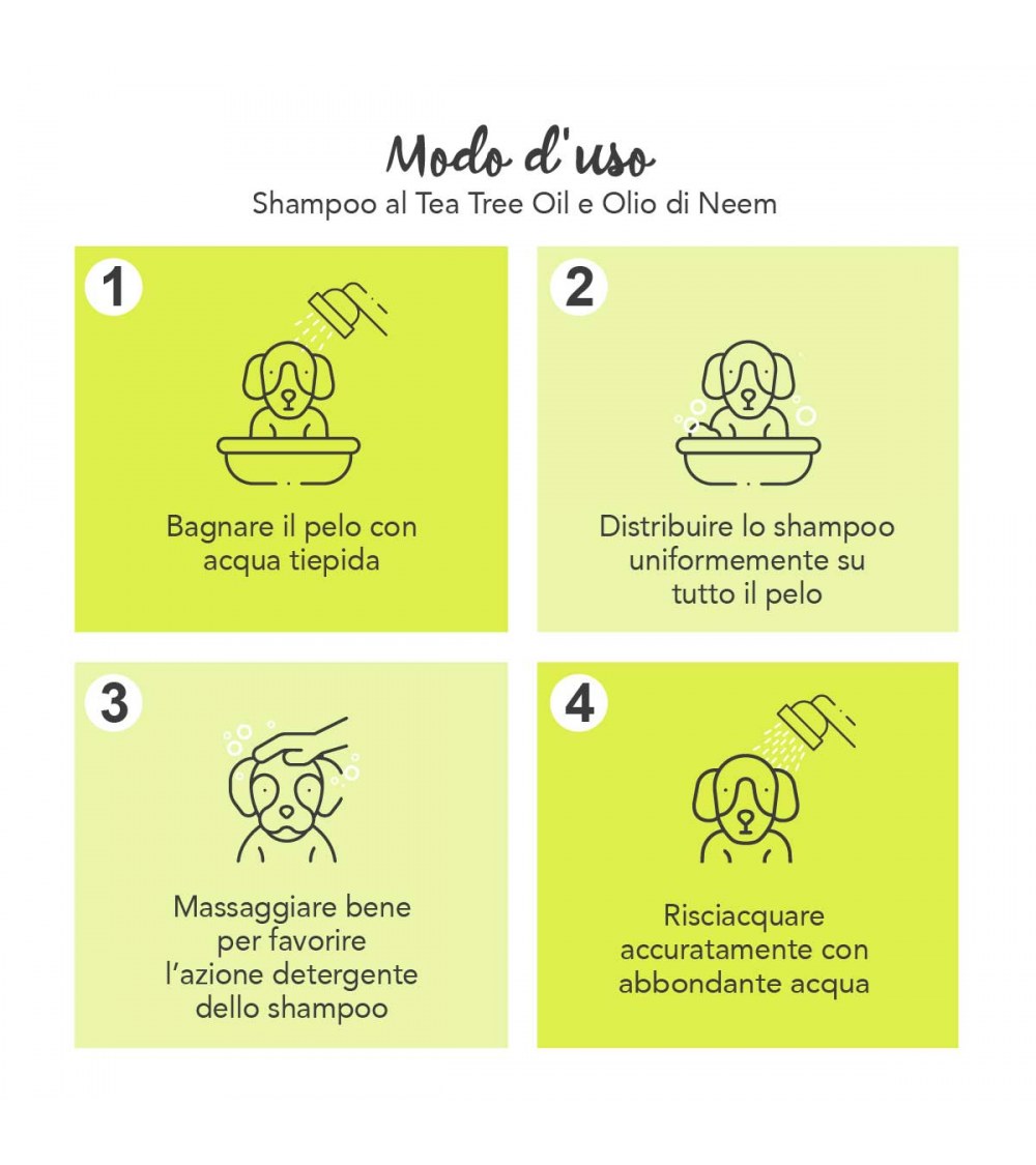 Shampoo al Tea Tree Oil e Olio di Neem 500 ml - Yuup!